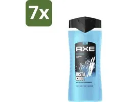 Axe XL - Gel douche 3-en-1 - Ice Chill - Menthe glacée - Insta Cool - 400 ml - Emballage Bulk - 7 pièces