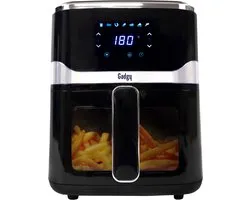 Friteuse à air chaud numérique Gadgy Airfryer 5L avec hublot – 1000W – Programmes préprogrammés – Écran tactile – Jusqu'à 200°C – Friture saine sans huile