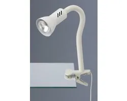 BRILONER - Clamp Lamp Nightlight Flex Arm Desk Lamp On/Off Switch Exkl. 1xE14 white 40W Briloner