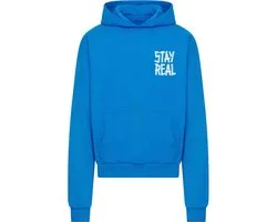 Mister Tee - Stay Real Heavy Oversize Hoodie/trui - S - Blauw