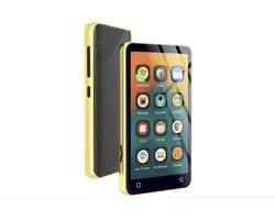 MP3-speler 80 GB met Bluetooth en WiFi, MP3-muziekspeler met Spotify, Amazon Music, Audible, Apple Music, 4 inch touchscreen, Android MP3-streaming (Zwart-Goud)