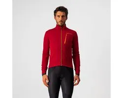Castelli Fietsjack tussenseizoen Heren Rood Oranje - GO JACKET PRO RED BRILLIANT ORANGE - L