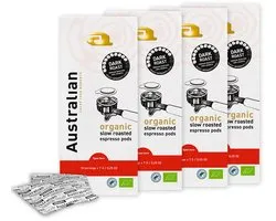 Australian Espresso Pods dark roast - 18 stuks - 4 zakken - BIO