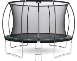 Salta Cosmos - Trampoline avec filet de sécurité et échelle - ø 427 cm - Noir