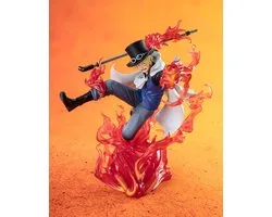 Statuette PVC One Piece Figuarts ZERO Extra Battle de Bandai Tamashii Nations, Sabo Fire Fist Rook Check, 19 cm