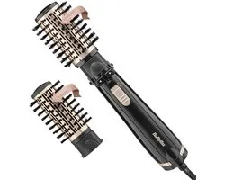 BaByliss Big Hair 1000 Roterende Föhnborstel AS962E - Twee borstels van 40 & 50mm - 2 draairichtingen - Ionisch - 1000W [Airstyler] - Krulborstel