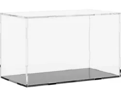 vidaXL Vitrine Transparente 31x17x19 cm Acryl Vitrine Acryl - Vitrine - Vitrines de collection - Vitrine anti-poussière - Vitrine - Vitrine décorative - Vitrine en plastique - Vitrine en plexiglas