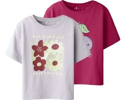 Name it T-shirt 2-pack biologisch katoen