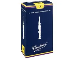 Vandoren SR2035 Traditional boîte de 10 anches pour saxophone soprano, force 3,5