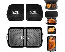 Liners voor Ninja Flex Lade AF500UK, 3 Stukken Airfryer Accessoires Herbruikbare AF500UK Liners, Grote Size