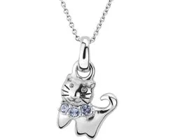 Collier Traveller Kat Feles Kinder Argent Blauw Clair - 545206