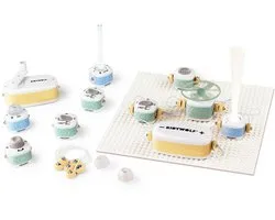KIDYWOLF KIDYELEC STARTER – Educatieve Elektriciteitsset voor Kinderen met 11 Onderdelen & 99 Opstellingen - 6+
