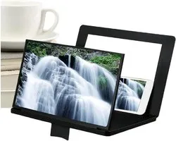 Agrandisseur d'écran de téléphone - Loupe d'écran pour smartphone - Regarder des films - Clarté optique - 30,5 cm - Noir