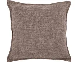 Kussen (gevuld) ASTORIA - 45X45CM - set/2, dark taupe