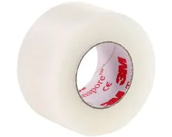 3M Transpore transparante plastic tape 2.5cmx9,1m - eenvoudig op maat scheurbare 'ademende' tape