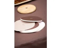 Zusss Set Of 6 Coasters Happy Home Kurk Multicolor