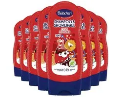Bübchen - 2in1 Shampoo & Douchegel Cola Monster - 8 x 230 ml - Voordeelverpakking