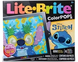 Basic Fun lichtbord speelgoed LITE BRITE Colorpop Stitch multicolor.