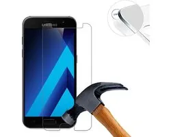 Screenprotector Glas - Tempered Glass Screen Protector Geschikt voor: Samsung Galaxy A3 2017 - 2x