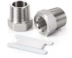 Bwintech 2 stuks 1/2" female naar 1" male BSP Thread Stainless Hex Bushing Reducing Connector voor buisverbinding - ShopVlot