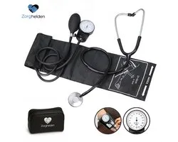 Zorghelden® Professionele handmatige bloeddrukmeter - Inclusief stethoscoop - Klinisch getest - bloeddrukmeter bovenarm - bloeddruk meter - bloeddrukmeter handmatig - bloeddrukmeters