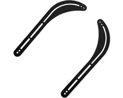 HEMOTON 2 Pièces Support TV Barre de Son - Support Mural Pour Conception Courbée Support de Barre de Son Détachable Ajustement Universel