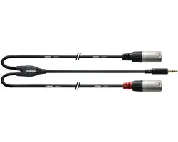 Cordial kabel 3,5 st / 2x XLR male 3m CFY 3 WMM-LONG - Insert kabel
