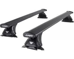 Dakdragers geschikt voor Land Rover Range Rover Evoque vanaf 2011 open dakrailing - Aluminium - Hoog laadvermogen 100kg - Wingbar Zwart - Merk Farad