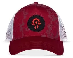 World Of Warcraft - Logo Trucker pet - Wit/Rood