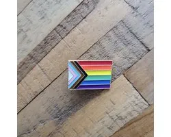 LGBTQIA+ - Pin vlag (LGBTQIA+, pride, love, LHBTI+, LHBTIQA+, gay, trans, bi, lesbo, homo)