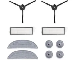 Roborock Originele Robotstofzuiger Onderdelen-Accessoires Kit-Voor Roborock S8 MaxV Ultra/S8 MaxV Ultra(R&D)/ S8 Max Ultra/S8 Max Ultra(R&D)-Ingebouwde zijborstels*2,Filters*2,Trillende dweil*2,Kantendweil*2
