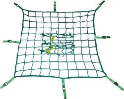 GeZu Impex Filet antichute pour échafaudage 2.00 x 10.00 m Bleu |filet de protection sécurité corde de chanvre clôtu