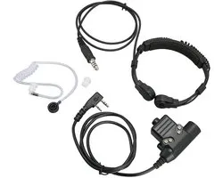 Allecto - Keelmicrofoon Walkie Talkie Oortje - Akoestische Buis - Tactische Headset - Compact - 2-weg Radio Oortje - Geschikt voor UV 5R en BF 888S...