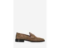 Fred De La Bretoniere - Bodil Beau Loafer Suède Taupe - Maat 38
