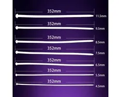 7-delige penisplug dilator set - penis plug - Siliconen urethtrale plug - Plasbuis stimulator - Medical play - 4.5 t/m 11/5MM - Mannelijke masturbator