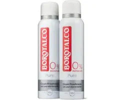 Borotalco Deo Spray Pure Clean Freshness 0% - Voordeelverpakking 2 x 150 ml