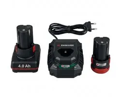 PARKSIDE® Accu-set 12 V - 2 en 4 Ah en accu-oplader 2,4 A