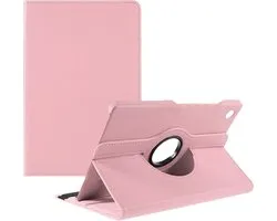 Étui rotatif - Étui rotatif pour tablette - Étui Multi -supports Convient pour : Samsung Galaxy Tab A9+ (Plus) 11 pouces 2023 (SM-X210, SM-X215, , SM-X216, SM-X218) Rose clair