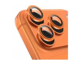 Rosso Camera Frame Protector Convient pour iPhone 17 Pro / 17 Pro Max - Case Friendly - 9H Tempered Glass pour Cameralens - Installation Facile avec Plateau - Oranje