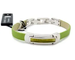 CERRUTI JEWELS - CTBR90002.C.175 - Bracelet - Cuir - Vert
