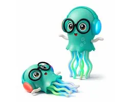 EasyMart Dansende Octopus Speelgoed – Interactief Speelgoed met Licht, Muziek & Bewegingssensor – Blauw – Werkt op 3x AA Batterijen – Vanaf 3 Jaar