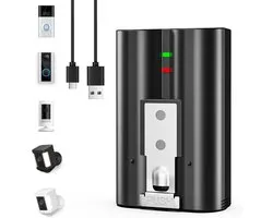 7200 mAh vervanging voor ring batterij 2026 verbeterde chip compatibel met Ring-Doorbell 2/3/4/3plus, Stick Up Cam (2e/3e generatie), Spotlight Cam oplaadbare batterij, 1 stuk
