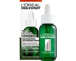 L'Oréal Paris Men Expert Derma Control Serum - Tegen oneffenheden, pigmentvlekken en acne - met niacinamide en salicylzuur - 30ml