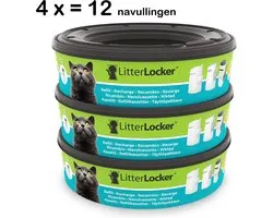 4 x litter locker kattenbakfilter navullingen 3 stuks voor de litter locker bin
