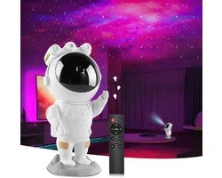 Astronaut LED Galaxy Projector Starry Night Light Astronaut Star Projector met timer en afstandsbediening Nebula voor slaapkamer en plafondprojector Geschenken voor kinderen en volwassenen