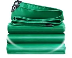 Tarpaulin, 1.5x10m Waterproof Heavy Duty Construction Worker Ground Sheet, Multifunctional Ground Sheet Camping, Boating, Hiking WLR010, Green