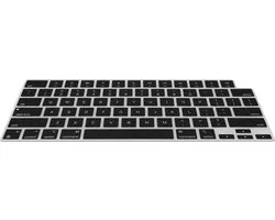 kwmobile Keyboard Cover Compatible with Apple Macbook Air 13.6 M3 2024 A3113 - Keyboard Cover US English QWERTY - Black
