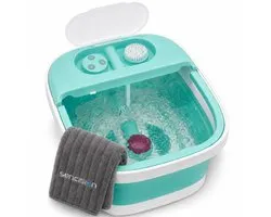 Sencision Voetenbad met Verwarming, Bubbels en Massage - Elektrisch Voetbad - Opvouwbaar - Voetenbaden - Tot 41°C - Mintgroen