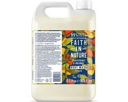 Faith In Nature Gel Bain et Douche Pamplemousse & Orange 5L
