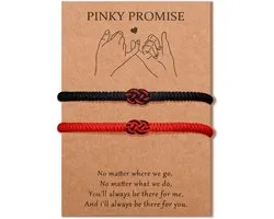 MANVEN 2pcs Lucky Couples Bracelets, Tibetan Hand Braided Bracelets with Black and Red Rope, Gifts for Couples - ShopVlot
